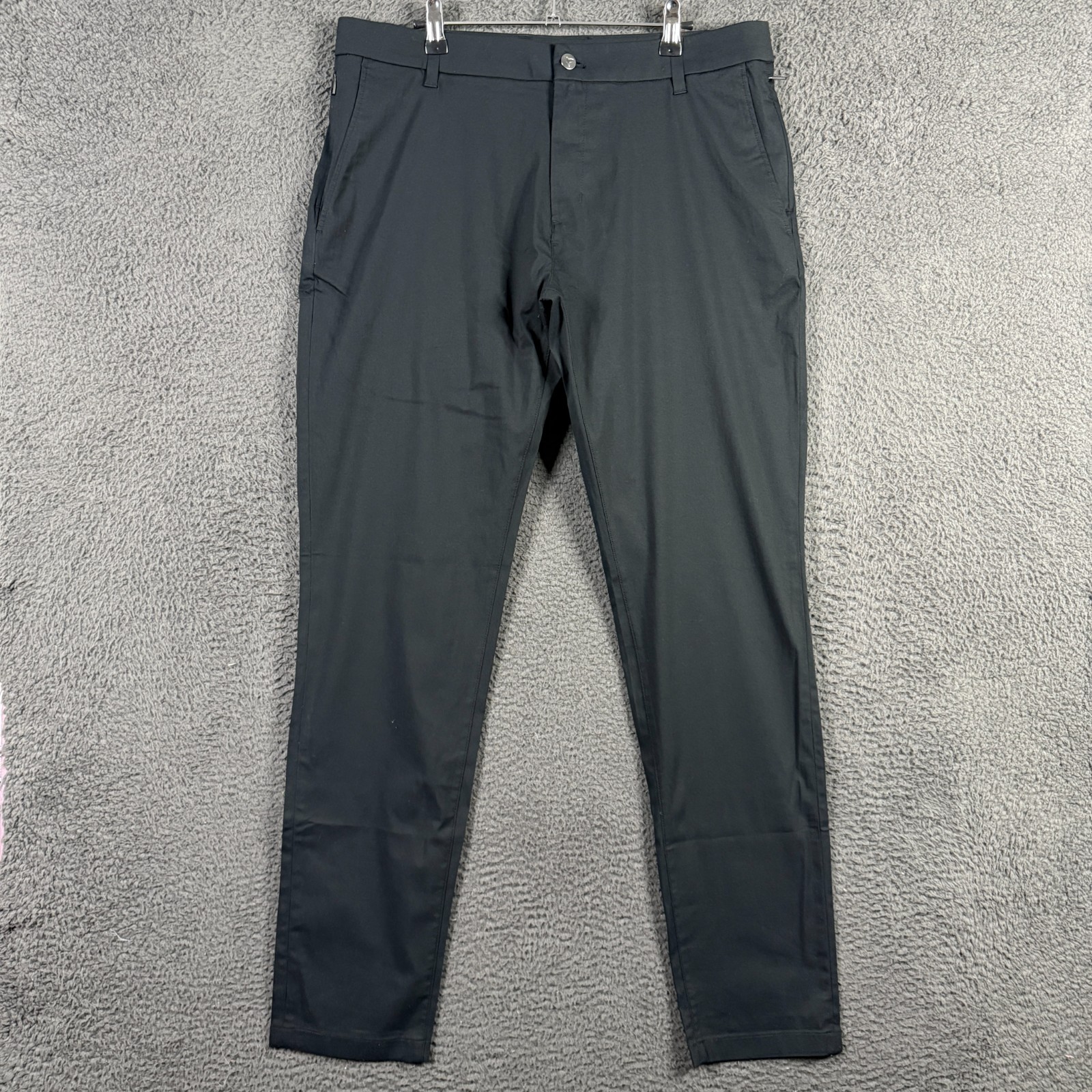 Birddogs Pants Mens 36x34 Black Slim Fit Stretch Lined Athleisure Lightweight