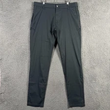 Birddogs Pants Mens 36x34 Black Slim Fit Stretch Lined Athleisure Lightweight