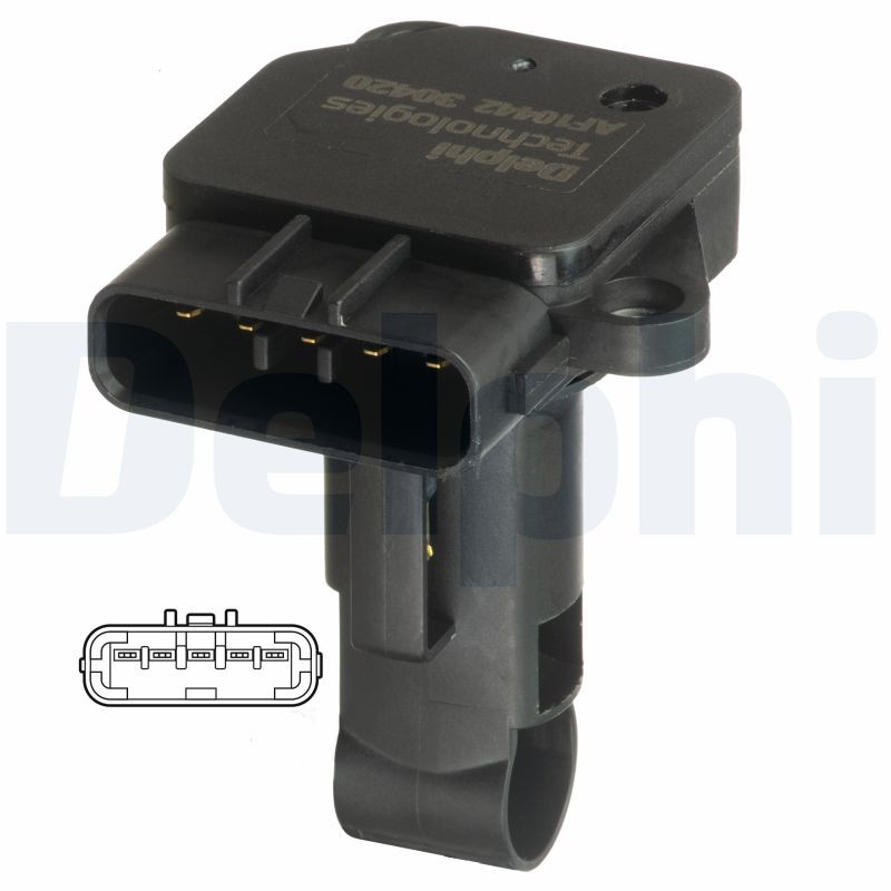 Für DELPHI ELEKTRONIKA AF10442-12B1 MASS AIR FLOW SENSOR POW. - Bild 2