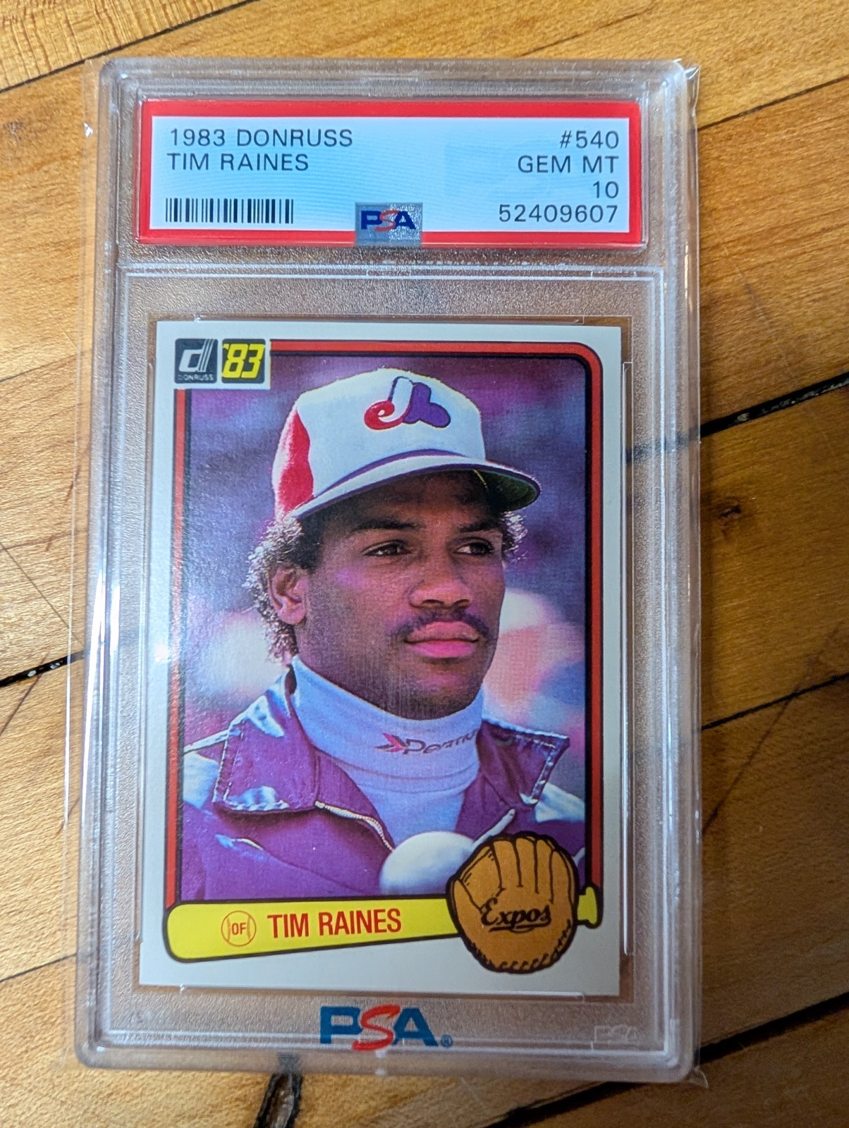 1983 DONRUSS #540 TIM RAINES EXPOS HOF PSA 10