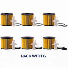 Engine Oil Filter-FULL HYBRID EV-GAS (FHEV) Ecogard X5608 Pack with 6 UN