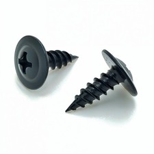  100 Qty  8 x 1/2" Black Phillips Modified Truss Head Wood Screws Self