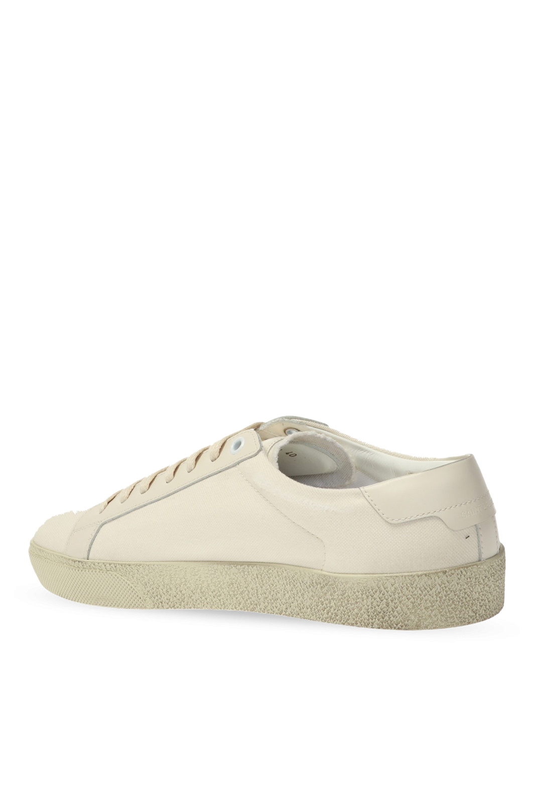 SAINT LAURENT SL/06 Court Cream Sneakers New & Authentic image 4