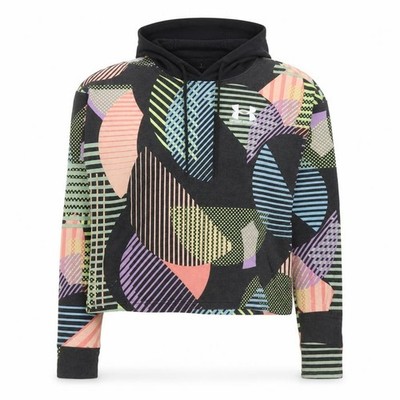 Under armour Damen Pullover Hoodie Größe XS Mehrfarbig Geometrisches Muster Langarm