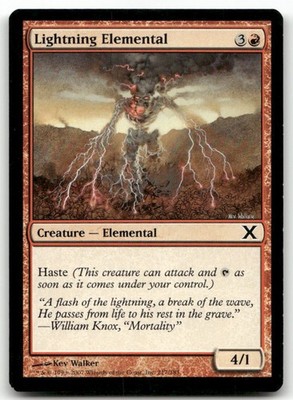 Lightning Elemental #217 (MP) 10th Edition 10E Magic MTG
