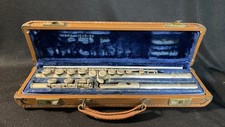 Vintage Gemeinhardt Model M2 Flute Elkhart Ind. + Hard Case & Cleaning Rod