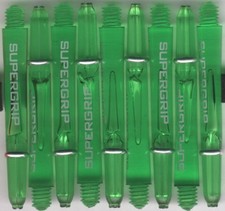 1.75in. 2ba Green HARROWS SUPERGRIP Dart Shafts  Springs: 1 set of 3