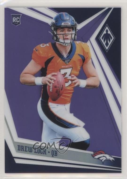 2019 Panini Phoenix Rookies Purple 133/149 Drew Lock #104 ku3