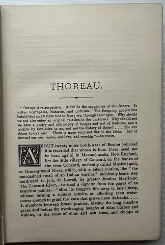 WALDEN von Thoreau, Intro. Will Dircks. "The Scott Library" 1902? Hübsches Exemplar - Bild 7 von 12