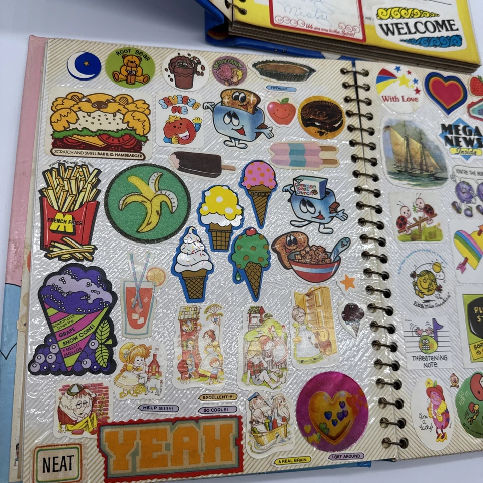 Lot Of 2 Vintage 1980s Sticker Album Books-Puffy-Scratch N Sniff- Toyota Supra - Image 3 of 4