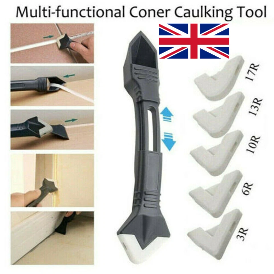 3in1 Durable Silicone Sealant Remover Tool Kit Scraper Caulking Mould Remova, - Image 4 of 4