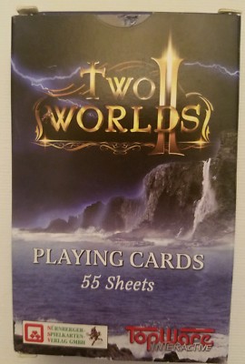 Two Worlds II Playing Cards 55 Sheets (By TopWare Interactive) SEALED