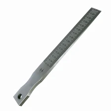Taper Gauge, Inch Unit Gap Gauge, Wedge Feeler, 0.01"-0.15", Graduation 0.001"