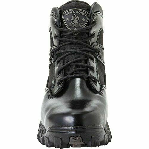 Rocky Alphaforce Roun Toe Waterproof Duty Boot Color BLACK Men\'s Size 10.5 Wide ROCKY BOOTS Unisex Alpha Force Zipper Waterproof Public  main image 2