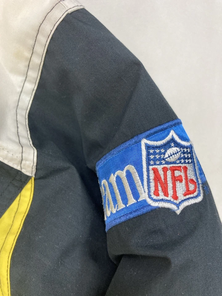 VINTAGE Pro Player Pittsburgh Steelers Pullover Jacket Men Large Multicolor 90s - Image 3 of 4