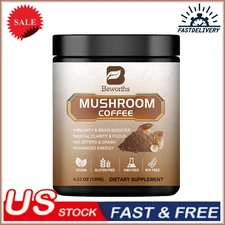 Organic 10 Mushroom Coffee-Mushroom Extract Powder Supplement Brain&Memory