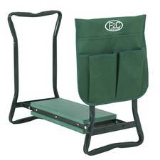 Foldable Kneeler Garden Bench Stool Soft Cushion Seat Pad Tool Pouch Kneeling