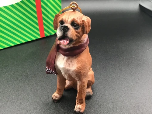 Boxer Dog Christmas Ornament 2012 Paws by Claus