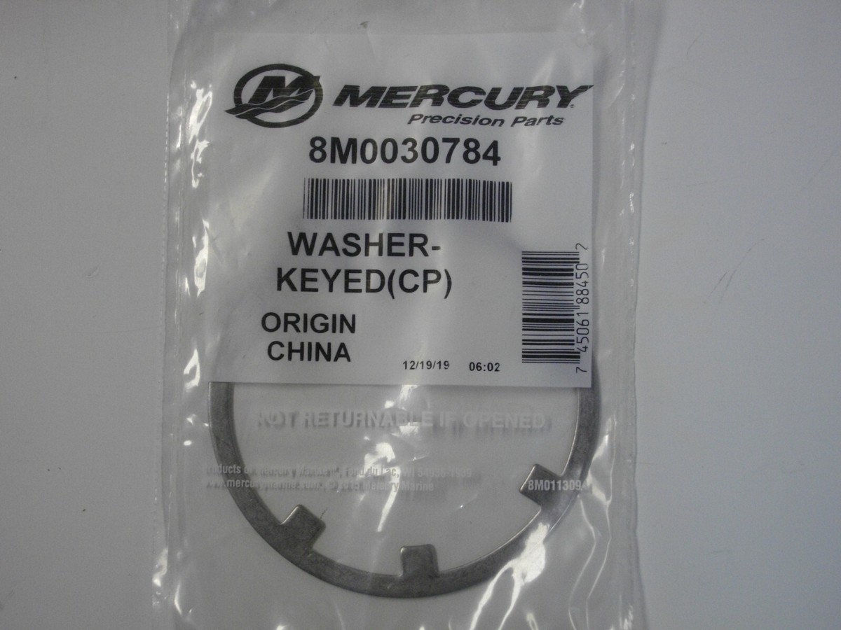 Mercury Marine Mariner Outboard 8M0030784 keyed washer (CP