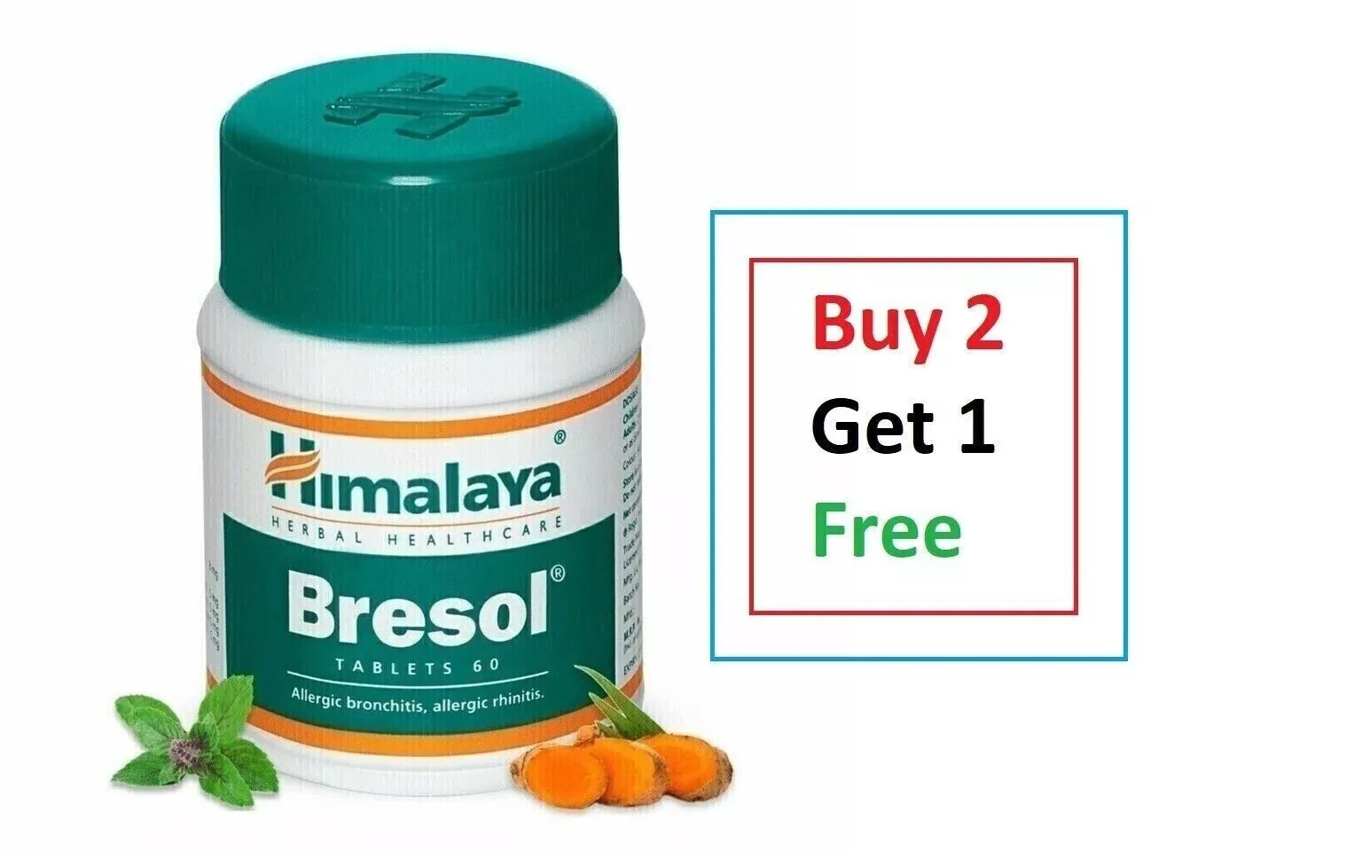 Himalaya Bresol Tabletas Respiratorias Herbal 1 Caja 2026 ENVÍO GRATUITO COMPRA 2 OBTÉN 1 GRATIS