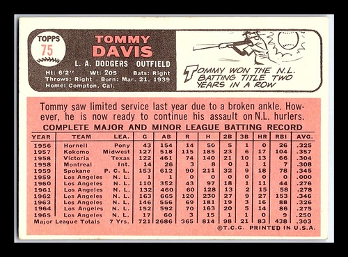 1966 Topps Baseball Cards - #1-176 - You Pick - aaalvins - Picture 69 of 101