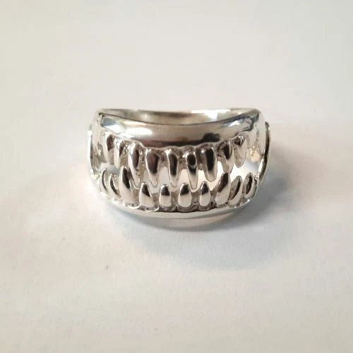 Sterling Silber Ring echt massiv gepunzt 925 Kiefer Handarbeit
