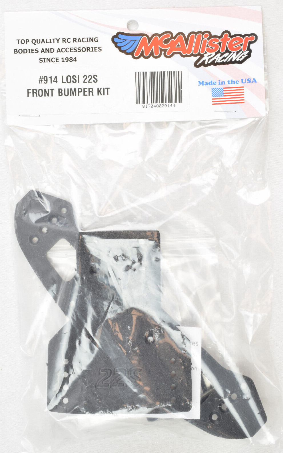 McAllister Racing Front Bumper Drag Body Mount Kit - For Losi 22S Drag Car