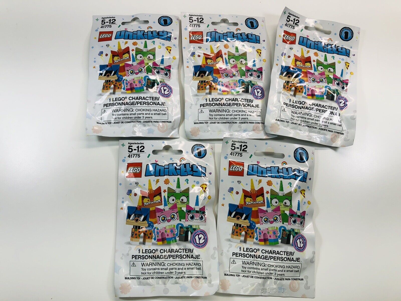 LEGO Unikitty!: Series 1 Lot Of Five Random Bags (41775) New Sealed 