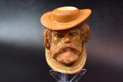 Bavarian Man FIGURE Pipe BY KENAN Block  Meerschaum-NEW W CASE#1209