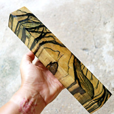 Black  White Ebony Turning Blanks Pool Cue Woodworking 47 X 290 X 48mm. 932