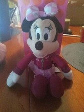 Disney Minnie Mouse Auto Race Car Suit w/ TuTu 89 Plush Doll Stuffed 10"