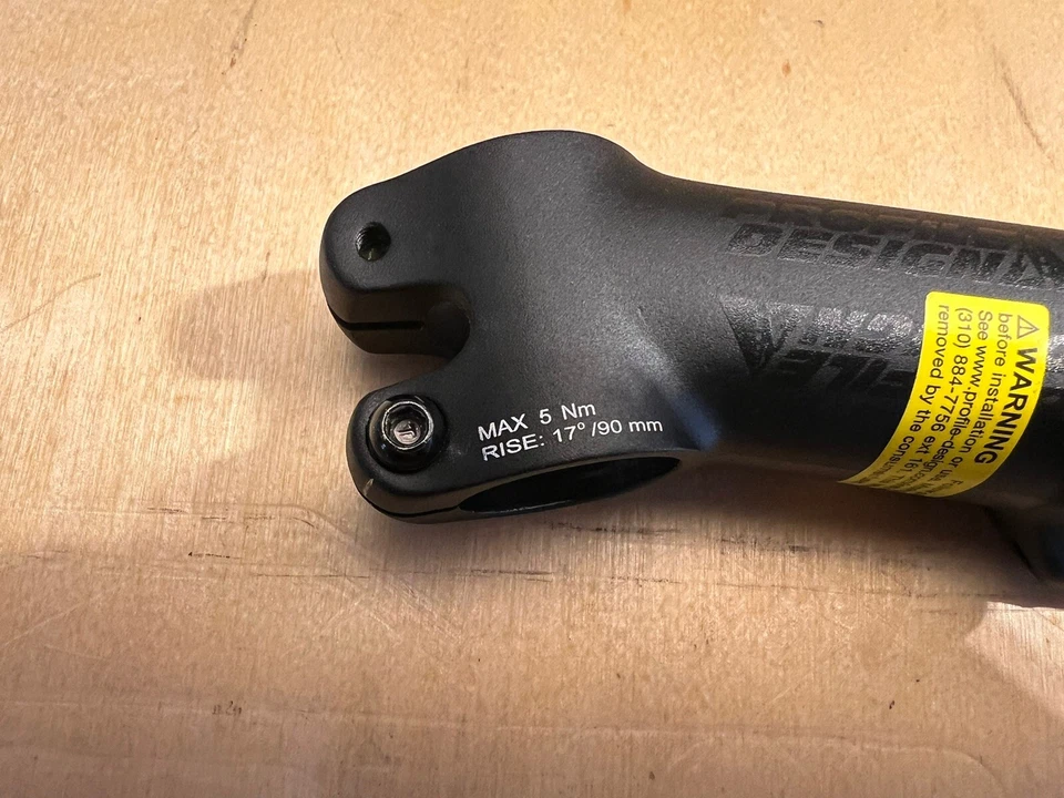 Profile Design Bicycle Cycle Bike 1/Seventeen Stem With Black - 90mm, 17 Degree - Image 2 of 4