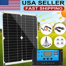 200 W Solar Panel Kit 100A 12V Battery Charger Controller Caravan Boat Camping