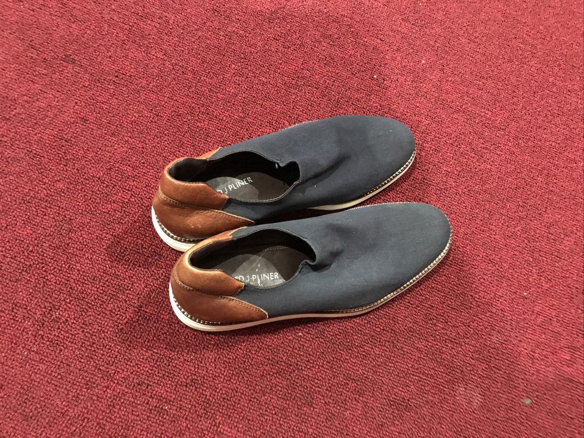 Men’s Navy Blue Leather Donald J Pliner Oxfords Shoes DACIO at Donald Pliner main image 3