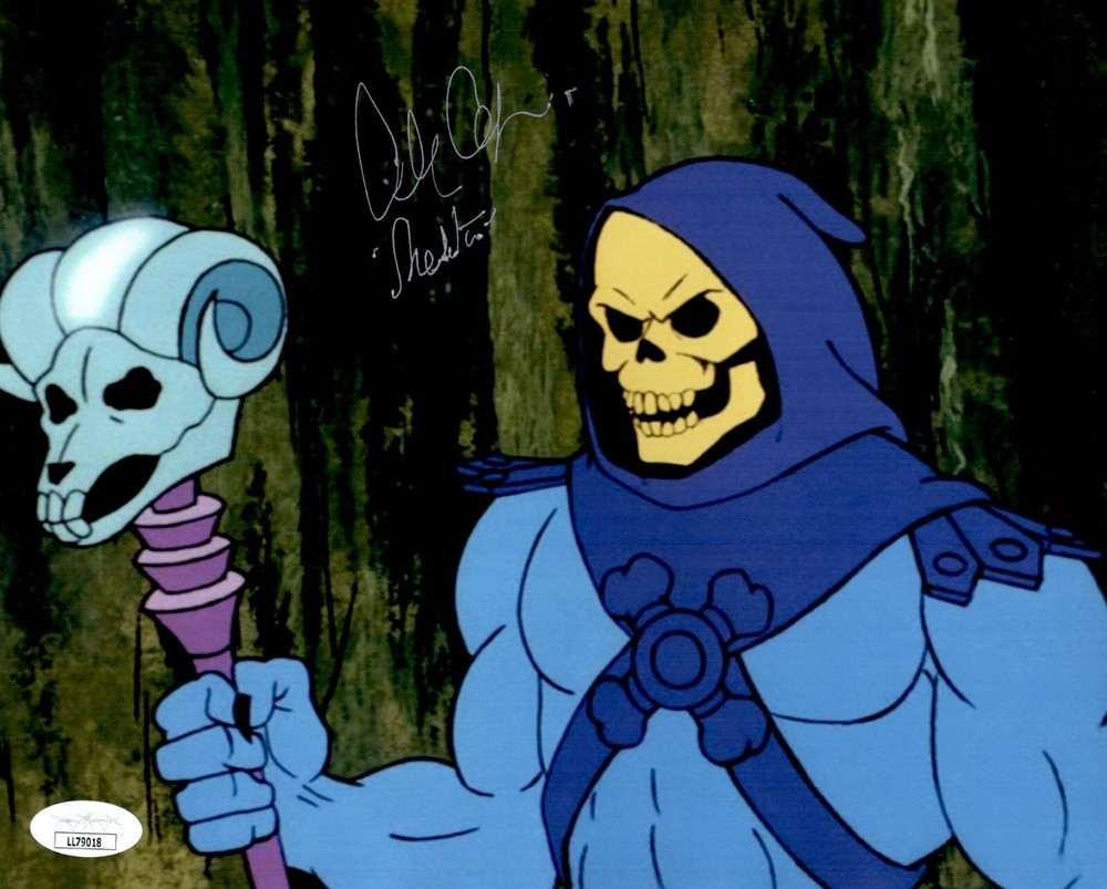 ALAN OPPENHEIMER Signed Master of Universe SKELETOR 8x10 Photo JSA COA Cert