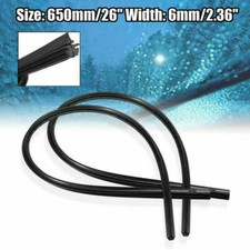 26" 6mm Car Truck Windshield Frameless Rubber Wiper Blade Refill Car Accessories