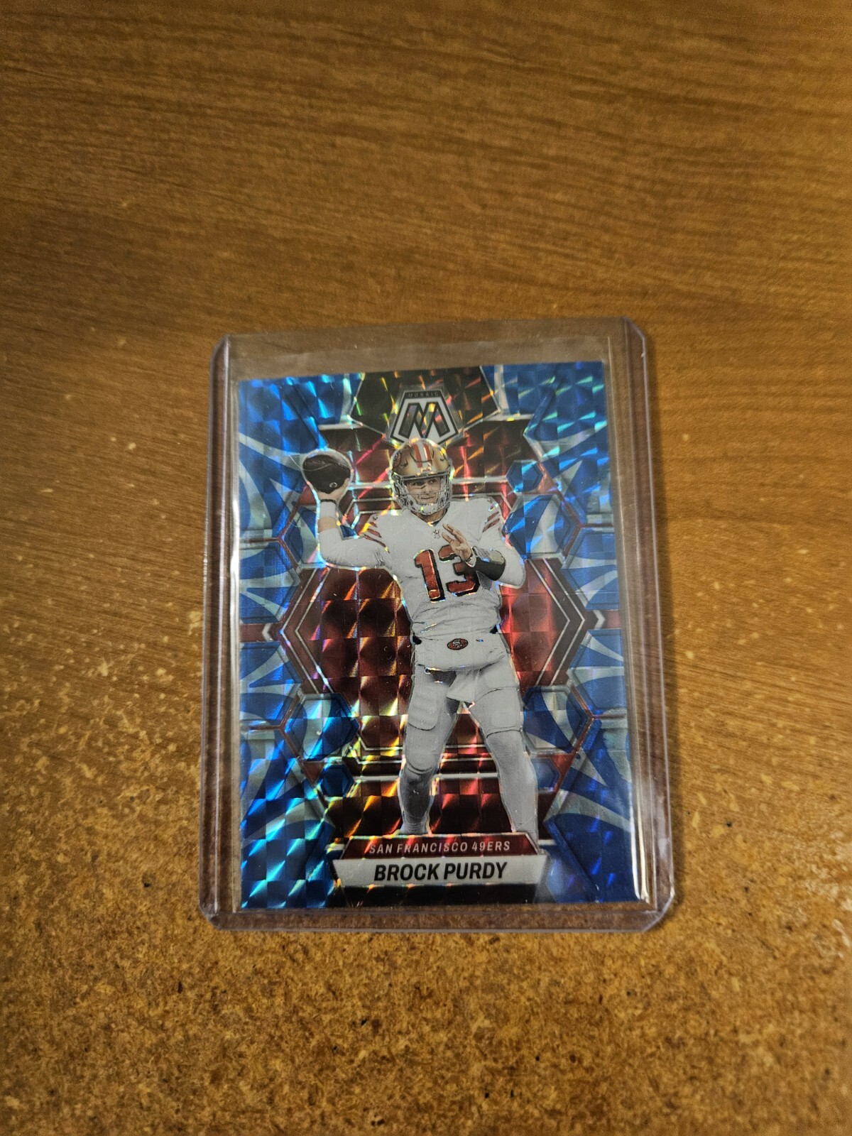 2023 PANINI MOSAIC FOOTBALL REACTIVE BLUE #211 BROCK PURDY 49ERS NM/M