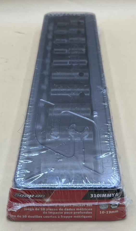 SNAP ON 310IMMYA 10PC 1/2" DRIVE METRIC SHALLOW IMPACT SOCKET SET (MVP028724) - Image 2 of 3