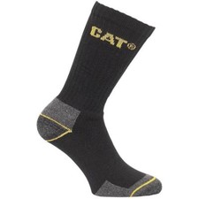 CAT Caterpillar Crew Workwear Socks 3 Pair Pack Sizes 6-11 & 11-14