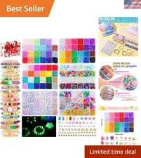 Jewelry Craft Kit for Kids & Adults - Includes 6 Bead Boxes & UV Glow Features