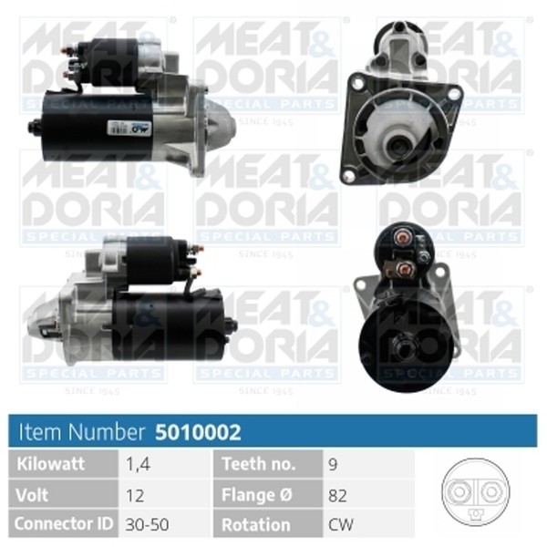 Anlasser Starter Meat & Doria 5010002 12V FüR Opel Insignia Sports Tourer G09 CC-image