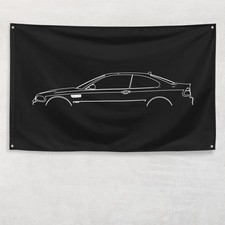 M3 Coupe E46 2000-2007 Flag 3x5 ft Banner Car Silhouette Garage Man Cave Gift