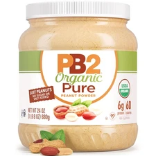 Pure Peanut Butter Powder - [2 Lb/32 Oz Jar] - No Added Sugar, No Added Salt