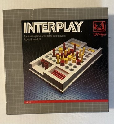 Interplay Board Game 1983 ShopTaugh Complete Vintage Strategy Game 2 Player