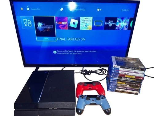 Lot Of PS4 Console 2 Controllers & 11 Games Including Borderlands & More Games