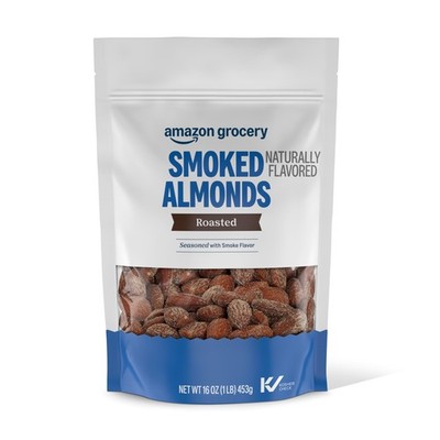 Amazon Grocery, Smoked Almonds, Roasted, 16 Oz 16 ounce (Pack of 1)