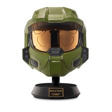 Halo Master Chief Deluxe Helmet with Stand NEW Open Box W/ LED Light 1:1 Prop