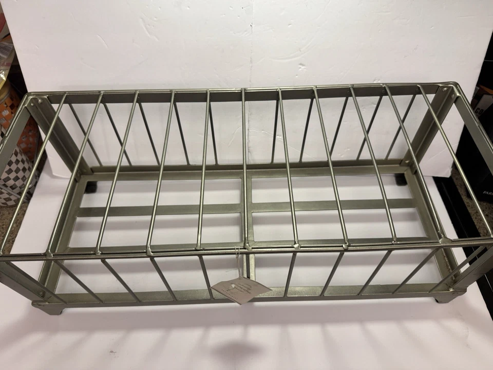 Clasificador de revistas industriales Pottery Barn - Metal - 24x10 Foto 2 de 4