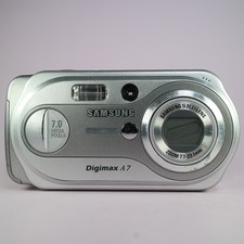 Samsung Digimax A7 7.0MP Compact Digital Camera Silver Tested