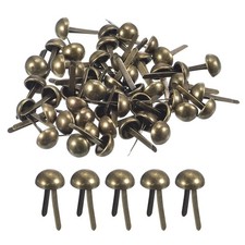 200Pcs Bag Feet Stud Spike, 8mm Round Purse Nailheads Spike, Bronze